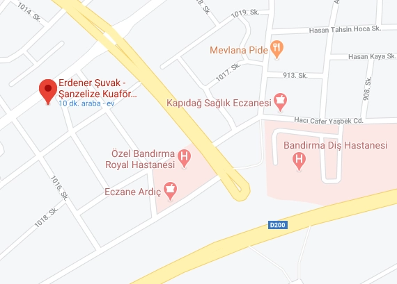Google Map Erdener Şuvak